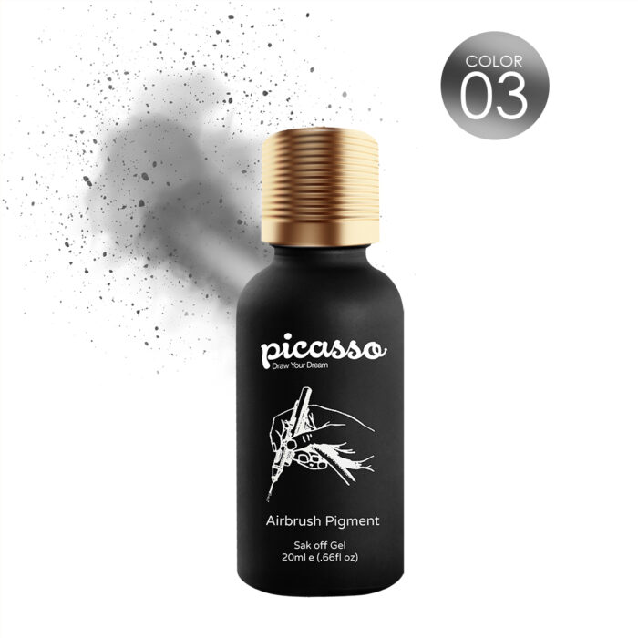 Picasso Airbrush Silver Color No.3