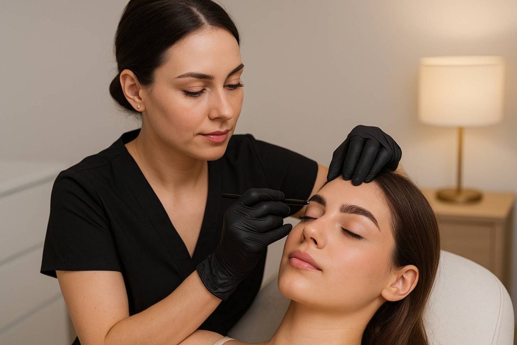 איך עושים הרמת גבות